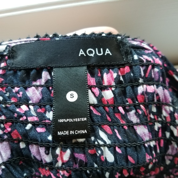 Aqua Bloomingdales Bell Sleeve Dress S Small - Picture 10 of 10